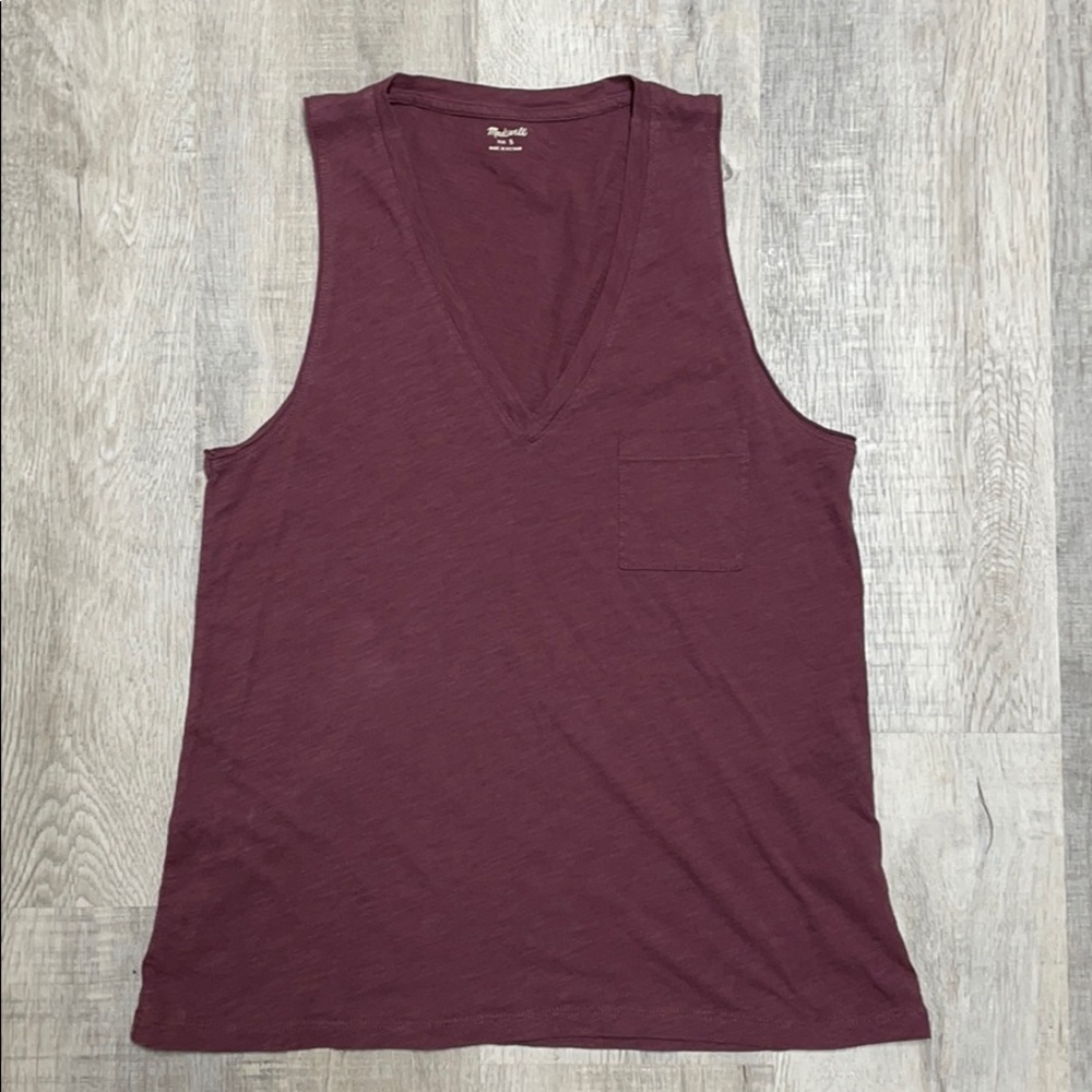 Madewell plum purple tank top.